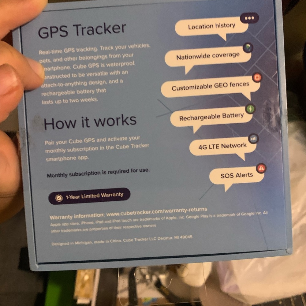 Cube GPS tracker - Picture 2 of 2